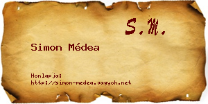 Simon Médea névjegykártya
